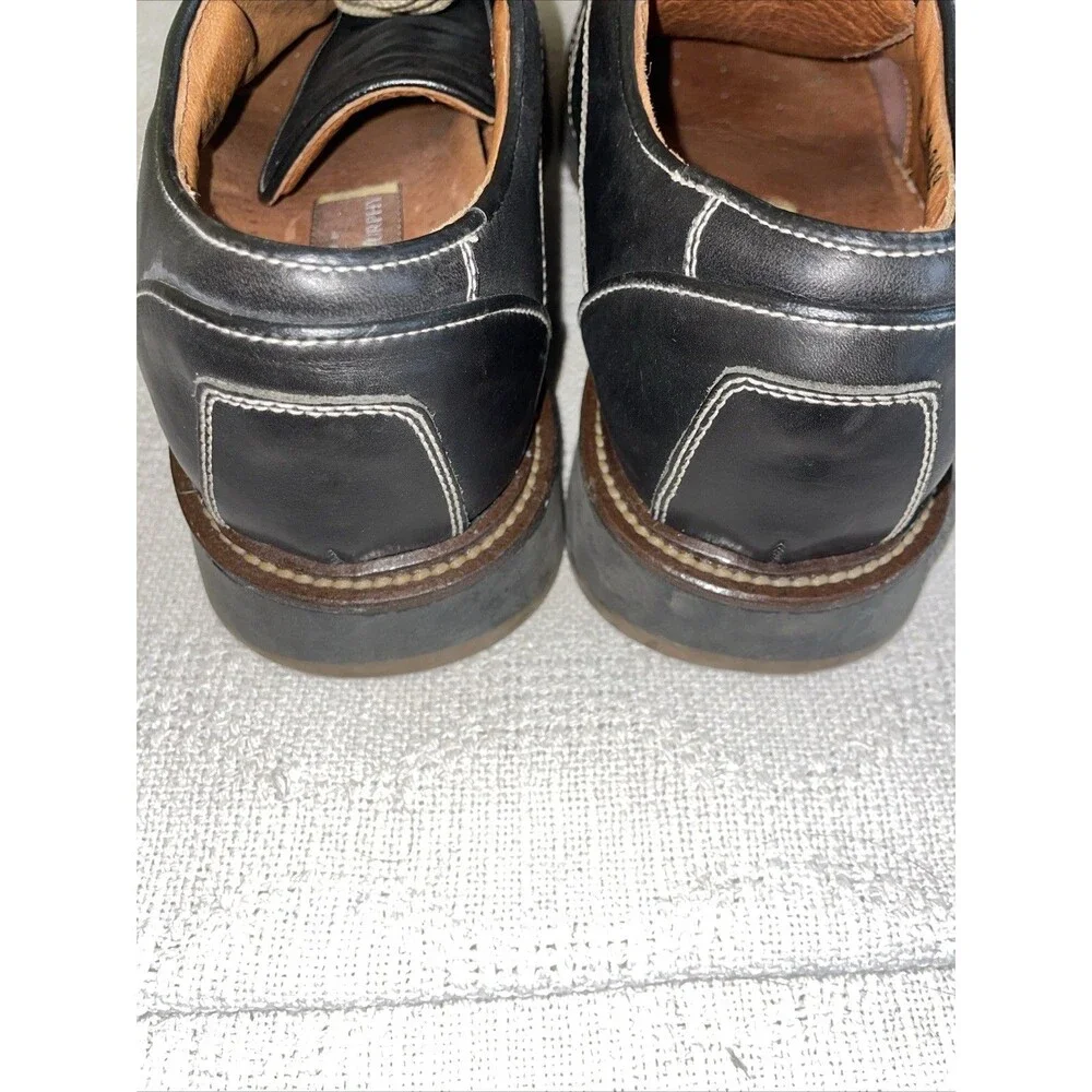 Johnston & Murphy Italy Men’s Casual Shoes Size 11 M Black Leather Going Out